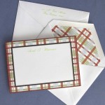 Plaid/Kiwi Frame Correspondence Cards