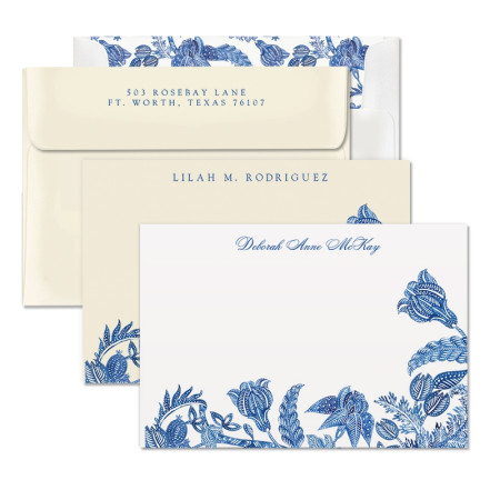 Blue Batik Cards