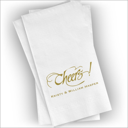 Personalized Holiday Guest Towel Napkins