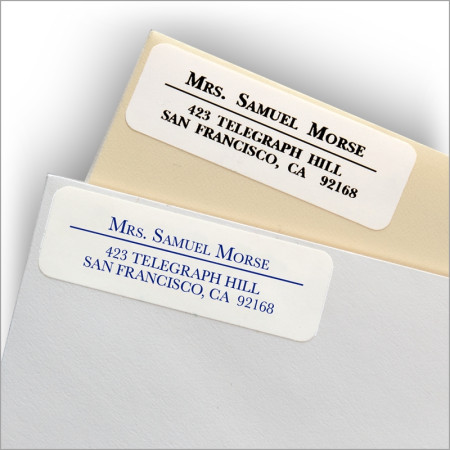 Classic White Address Labels - Style 2