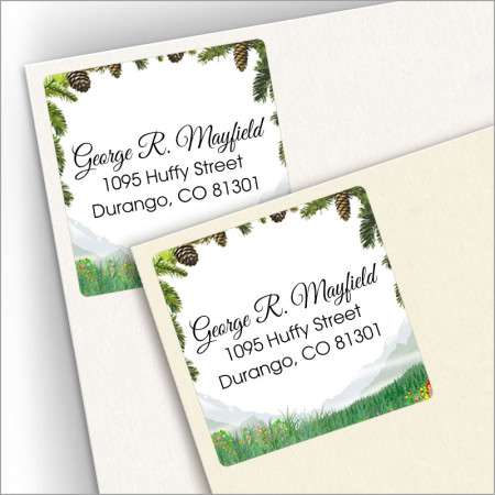 Mountain Square Address Labels