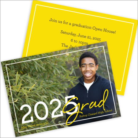 Grad Photo Card Invitation
