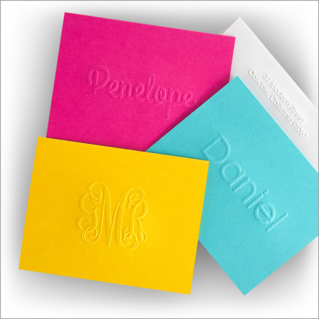 Embossed Bright Notes