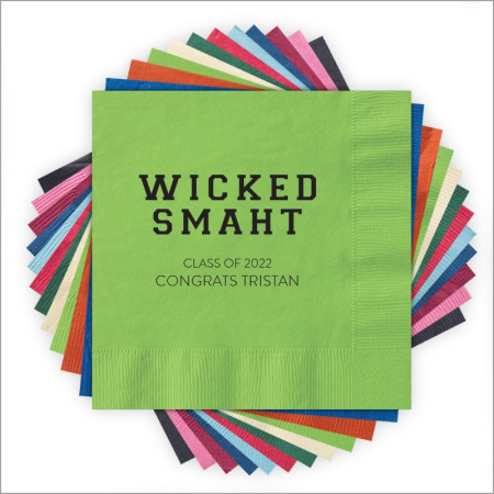 Wicked Smaht - Letterpress Napkins