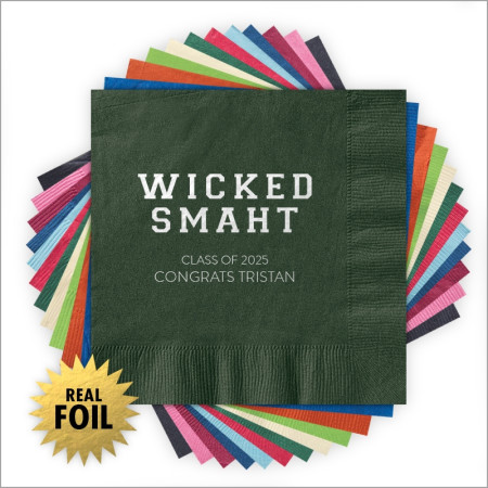 Wicked Smaht - Foil Napkins