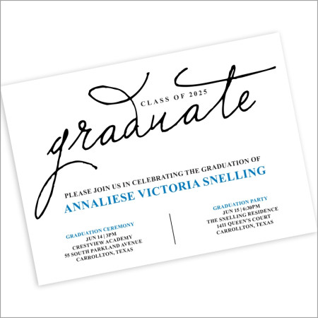 Berkeley Graduation Invitation