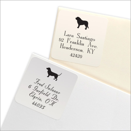 Dog Breed Square Labels