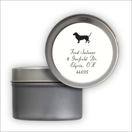 Dog Breed Square Labels Tin