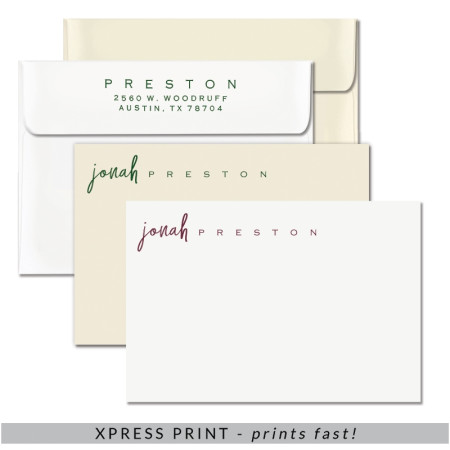 Preston Correspondence Cards Matte Ink
