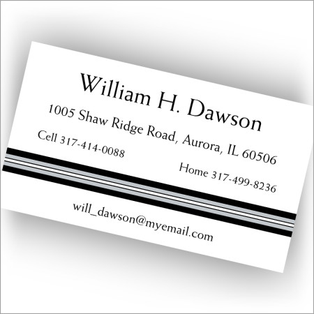 Black Band Calling Cards