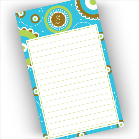 Blue Trendy Dots Mini List Pad