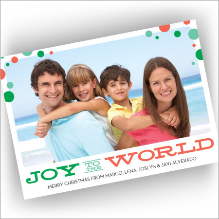 Bubble Joy Holiday Photocard - Format 1