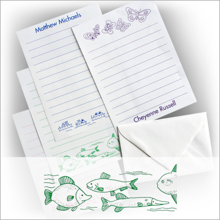 Children's Stationery - Green Fish