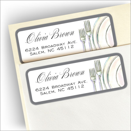 Classic Placesetting Address Labels