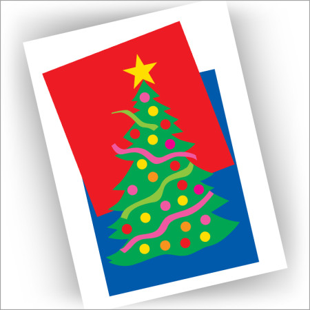 Contemporary Tree Holiday Cards