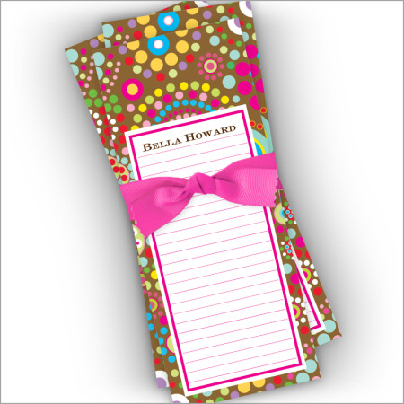 Dots A Million Slender Notepads with Ribbon