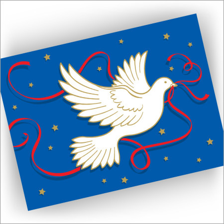 Dove and Stars Holiday Cards
