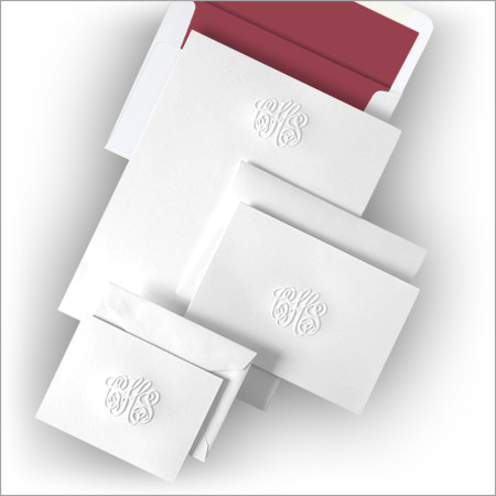 Monogrammed stationery sale