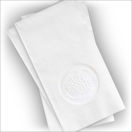 Embossed Monogram Napkins - Guest Towel