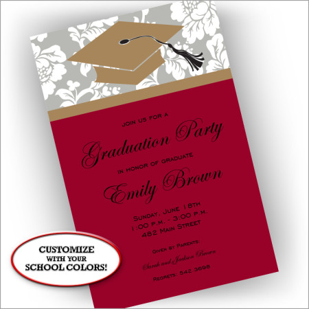 Graduation Cap Invitations