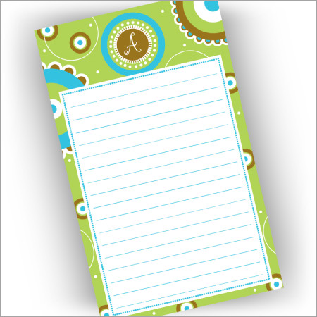 Green Trendy Dots Mini List Pad