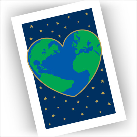 Heart World Holiday Cards