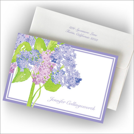 Hydrangea Bouquet Fold Notes
