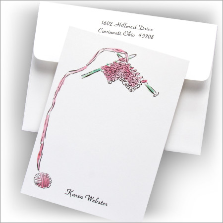 Knit 'n' Purl Correspondence Cards