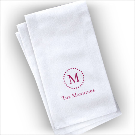 Linen Letterpress Guest Towels - Format 2