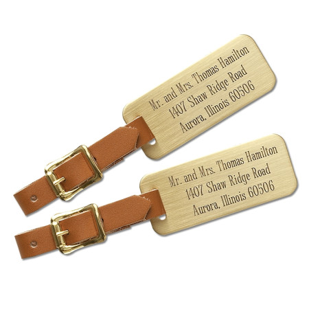 Engraved bag tags 2025