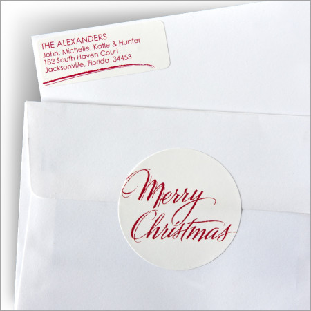 Merry Christmas Seal & Label Set