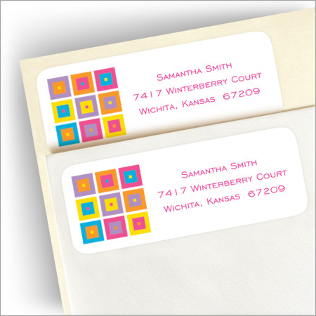 Modern Art Return Address Labels