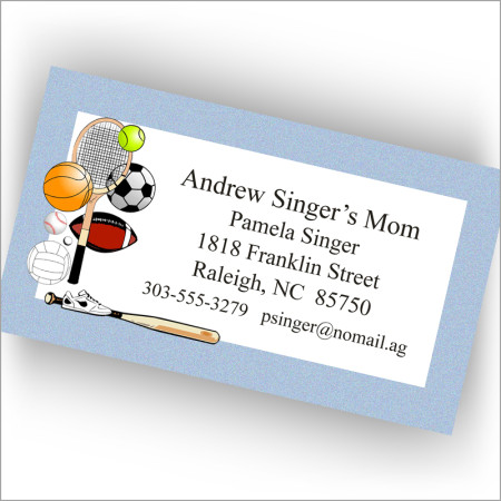 Mom's Calling Cards Sports