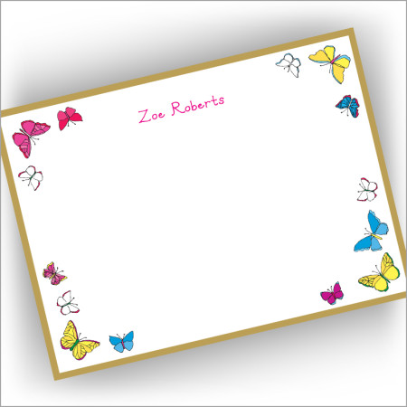 Pasadena Butterfly Corners Correspondence Cards