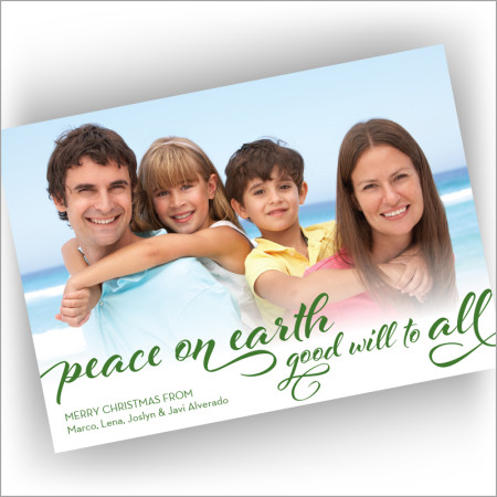 Peace Holiday Photocard