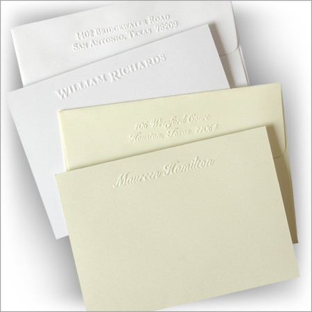 Polished Embossed Correspondence Cards Daily Deal