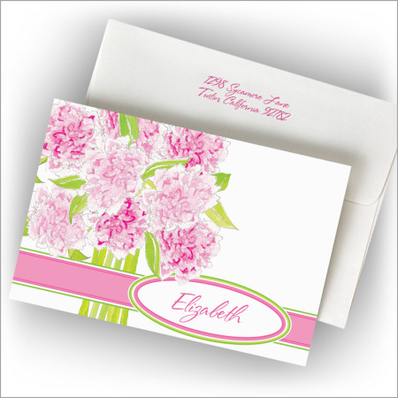 Pretty Pink Peony Fold Notes