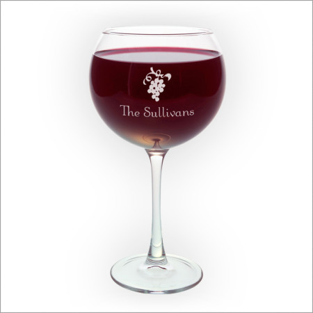 Red Wine Glasses - with Design