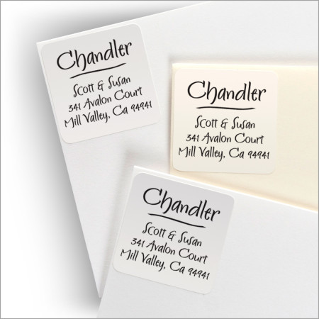 Whimsical Square Labels