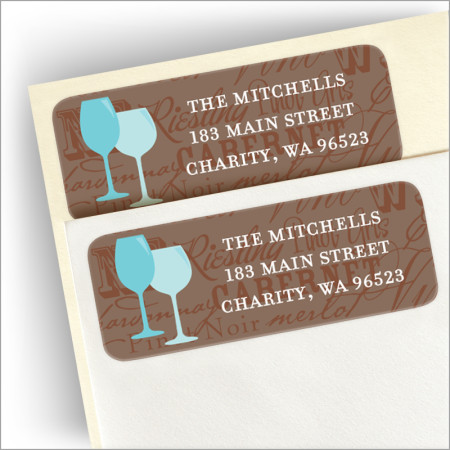 Wine Chatter Return Address Label