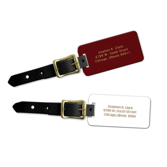 Gold Stamped Luggage Tags
