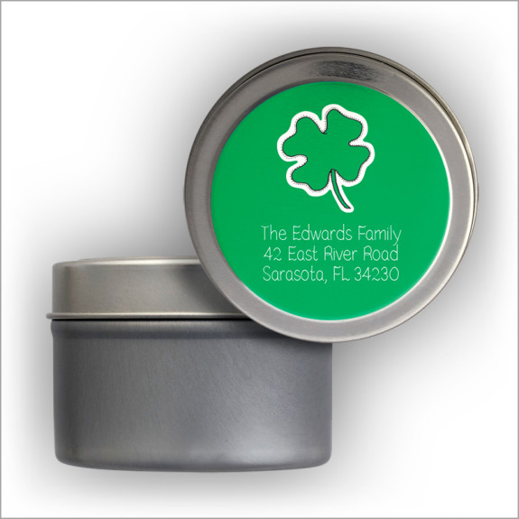 Luck of the Irish Labels Tin