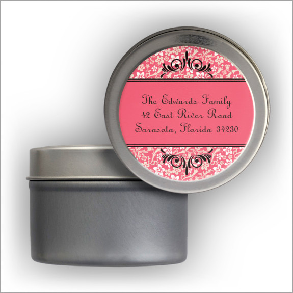 Trumpet Floral Labels Tin