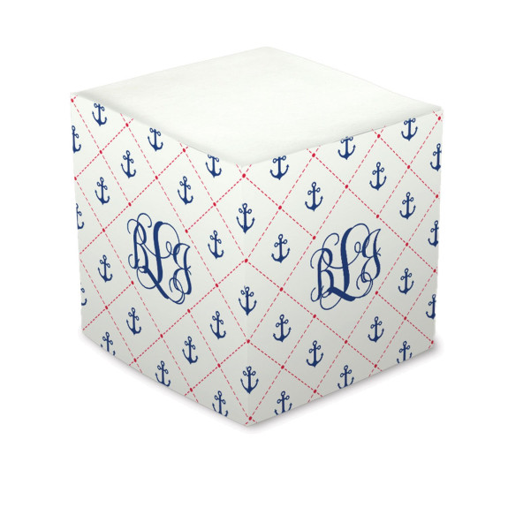Anchors Away Self Stick Memo Cube - Style 19