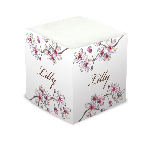 Spring Cherry Self Stick Memo Cube - Style 26