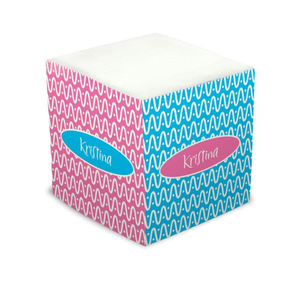 Groovy Waves Self Stick Memo Cube - Style 8