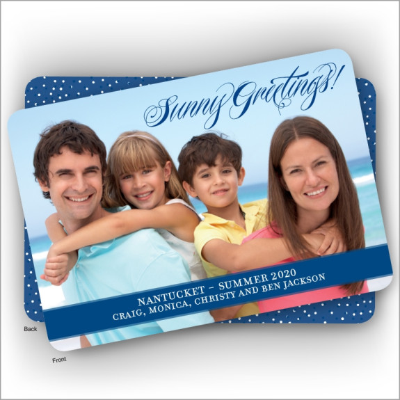 Sunny Greetings Holiday Photo Card