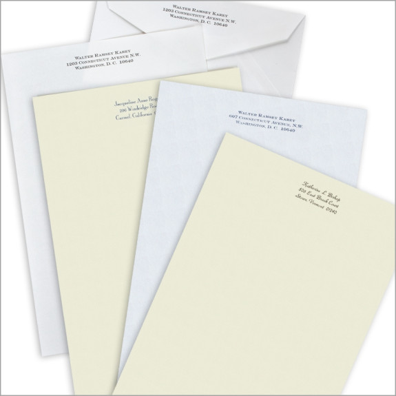 Handcraft Vellum Business Stationery - Monarch Size