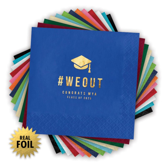 WE OUT! - Foil Beverage Napkins