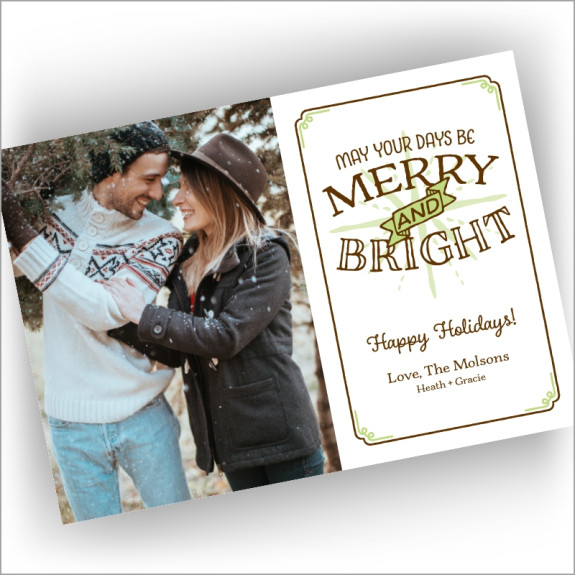 Bright Star Holiday Photocard - Format 1